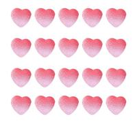 AUTSUPPL Lot de 50 Breloques pour Ongles en Résine de Cœur, Décorations D'ongles Dégradé Multicolore, Accessoires Nail Art Doux et Sucrés pour Salon et Usage Créatif