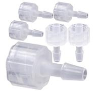 AUTSUPPL Lot de 8 Raccords Luer Lock Filetage Intérieur 3,2mm en Plastique Pp, Résistant la Température, pour Travaux Industriels et Artisanaux