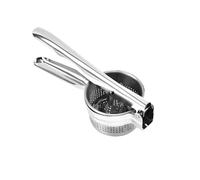 AUTSUPPL Manuel Acier Inoxydable Robuste Presse Purée Multifonction pour Fruits et Pommes de Terre Extracteur de Jus Pratique avec Poignée Ergonomique