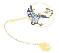 AUTSUPPL Marque-page Style Vintage en Cuivre de Paon, Léger et Décoratif Marquage Rapide des Pages, Accessoire Unique Amoureux des Livres