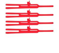 AUTSUPPL Marque-pages en Silicone Rouge Amusants et Pratiques Lot de 6 Forme Doigt Bande Élastique, pour Lecture et Organisation de Livres