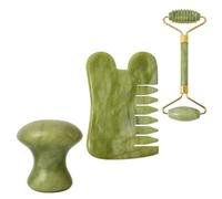 AUTSUPPL Masseur Corporel en Jade Vert Fine Finition, Accessoire de Massage Confortable pour Corps et Cou, Kit de Beauté pour Soulager la Tension à Domicile