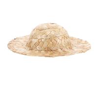 AUTSUPPL Mini Chapeau de Paille Tricoté 13 Cm pour Peluche Canard, Bonnet Miniature Fait Main, Accessoire Décoratif pour Loisirs Créatifs et Maison de Poupée