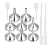 AUTSUPPL Mini Entonnoirs Métalliques pour Remplissage Précis de Petites Bouteilles avec Pipettes et Adaptés pour Huiles Essentielles Fragrances et Lotions
