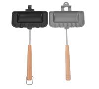 AUTSUPPL Moule à Sandwich Antiadhésif en Aluminium Poignée Ergonomique et Serrage Ferme pour Desserts et Gaufres, pour Usage Domestique Simple et Soigné