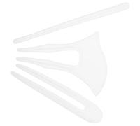 AUTSUPPL Moules en Silicone Blanc et Grosse Flexibilité Lot de 3 Haute Transparence pour Épingles à Cheveux en Résine Époxy pour et Création de Bijoux