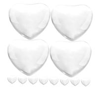 AUTSUPPL Nuancier D'ongles Transparent Verre 30 Pièces Perles Présentation Nail Art Affichage Manucure Usage Salon Et Domicile Cœur