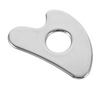 AUTSUPPL Outil de Massage Gua Sha Acier Inoxydable Forme de Cœur Masseur Musculaire Portable pour Visage et Corps Stimulation Circulation Sanguine Design Léger