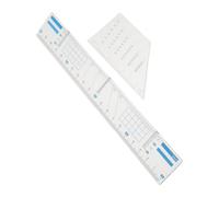AUTSUPPL Outil de Tracé de Portée Musicale en Plastique Compact pour Lignes Parallèles Régulières, pour Bureau et École