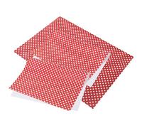 AUTSUPPL Papiers Présent Rouge à Carreaux pour Emballage Présent Design Élégant et Fiable Lot de 3 en Papier Couché Anniversaire et Saint-valentin Mariage