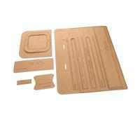 AUTSUPPL Patron de Couture Modèle Polyvalent Gabarits Précis pour Artisanat Cuir pour Paquet à Main en Papier Kraft Khaki pour Cartable Homme en Milieu Professionnel