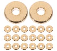 AUTSUPPL Perles D'espacement en Laiton Rondes Plates 8x2 Mm Trou 2 Mm 100 Pcs pour Fabrication de Bijoux DIY Bracelets Artisanaux Matériaux Métalliques Robustes