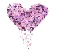 AUTSUPPL Perles pour Ongles Abs 60g Demi-perles Multitailles Violet Ab Décorations Nail Art pour Ado Mariée Demoiselle D'honneur Loisirs Créatifs