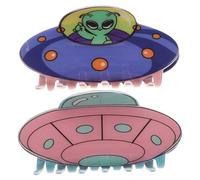 AUTSUPPL Pince à cheveux mignonne extraterrestre 2pcs en plastique pour femmes - accessoires cheveux décoratifs et amusants - adaptées cheveux fins