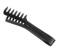 AUTSUPPL Pince à Pâtes en Acier Inoxydable 1,0 Mm Noire Mate, Pince à Spaghetti Multifonction pour Service et Barbecue, Ustensile Cuisine Précis pour Buffet et Repas Quotidiens