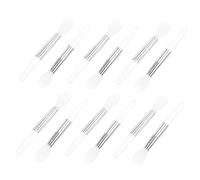 AUTSUPPL Pinceaux à Lèvres En Silicone Applicateurs De Maquillage 12 Pièces Mini Taille Blanc Ensemble Pour Femmes Usage Portable