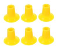 AUTSUPPL Plaque à ventouse de rodage pour soupapes, outil de réparation de soupape, 6pcs, plastique jaune, application polyvalente, pour réparation moteur automobile
