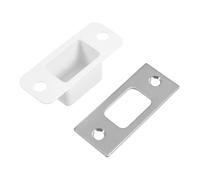 AUTSUPPL Plaque de Gâche Acier Inoxydable pour Porte Intérieure Accessoire Verrouillage Compact et Compatible Serrure Encastrée et Targette Porte Sécurité Renforcée