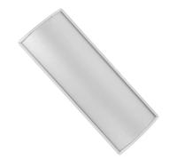 AUTSUPPL Plaque de Porte en Alliage D'aluminium Argenté Porte-étiquette de Bureau Plaque Signalétique Arquée Simple Face, Vierge pour Bureaux pour t Hôpital