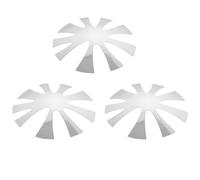 AUTSUPPL Plaques en Acier Inoxydable Outils de Manucure Lot de 3 pour Nail Art, Modèle de Coupe- Français pour Nail Salon et à Domicile