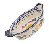 AUTSUPPL Plat à Cuire Céramique à Double Poignée Moule Pâtisserie Antiadhésif Polyvalent pour Quiches Lasagnes et Gratins Résistant et Facile à Nettoyer