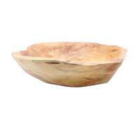 AUTSUPPL Plat à Fruits Bois Massif Sculpté Forme Irrégulière Plateau de Rangement Décoratif pour Fruits et Snacks Design pour Maison et Réception