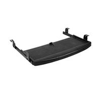 AUTSUPPL Plateau Coulissant pour Clavier sous Bureau Support Clavier ABS Noir Tiroir de Rangement Ergonomique Système de Montage sans Perçage Accessoire Bureau Pratique et Discret