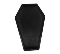 AUTSUPPL Plateau Forme Cercueil Plateau Service Gothique Robuste pour Bonbons Bijoux Clés Décor Halloween Élégant et Fonctionnel