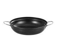 AUTSUPPL Poêle à Légumes en Acier Inoxydable 28 Cm avec Double Poignée, Wok Maison Rond, Nettoyage Facile, Répartition Uniforme Chaleur, Grosse Capacité pour Usage Familial Cuisine