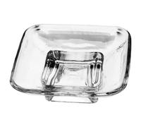 AUTSUPPL Porte-savonnette avec Égouttoir en Verre Élégant pour Salle de Bain, Plateau Rectangulaire, Garde Le Savonnette Sec, Design Moderne et Fonctionnel pour Usage Domestique