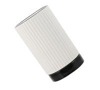 AUTSUPPL Porte-ustensiles Céramique Blanche avec Double Filtre Eau Organisateur de Cuisine Compact pour Range-Couverts et Baguettes Rangement Pratique et Écologique