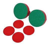 AUTSUPPL Pousseurs de Hockey Glace pour Table, Ensemble de 1 Set en Abs Rouge, Accessoires pour Jeu Entre Amis et Remplacement D'équipement de Hockey de Table