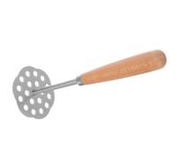 AUTSUPPL Presse-purée Manuel Acier Inoxydable avec Poignée Bois Moulin Purée pour Avocat Pomme de Terre Ail et Légumes Outil de Cuisine Sûr et Facile à Nettoyer pour Fruits