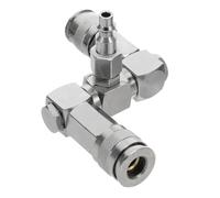AUTSUPPL Raccord Pivotant Air Voies Connecteur Rapide Acier Nickelé Compatible Systèmes Pneumatiques Industriels