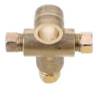 AUTSUPPL Raccord pour Systèmes de Freinage Industriels M10 Filetage en Laiton en T Installation Facile, Conception Multifonctionnelle pour Conduites de Frein Automobile