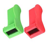 AUTSUPPL Râpe Multifonction pour Légumes 2 Pièces Coupe-Légumes Sécurisé Protège-Doigts Robuste pour Couper Haricots Verts Pois Gourmands et Fruits Cuisine Quotidienne