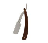 AUTSUPPL Rasoir Coupe-choux Bois Ergonomique pour Hommes Rasage Professionnel Près Peau Manche Antidérapant pour Barbiers Style Vintage Lame Non Incluse Portable et Pliable