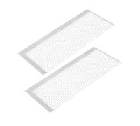 AUTSUPPL Règle à Mailles en Acier Inoxydable 1020 Trous pour Peinture Diamant, Positionnement Précis, Revêtement Nano, Lot de 2pcs Argenté pour Dessin Strass