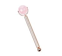 AUTSUPPL Roller Visage Jade Naturel Rose pour Massage Du Visage Outil Soin Peau Anti-puffiness Soulagement Léger et Portable
