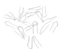 AUTSUPPL Set de 1 Pointe Métallique pour Pyrogravure Bois, Accessoire de Brûleur à Fil en Métal Argenté, Adapté la Plupart des Modèles, Résistant et Solide