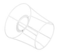 AUTSUPPL Support D'abat-jour en Métal Vintage Blanc, Cage de Protection Irrégulière Résistante à L'usure pour Lampes de Table et Chambres Décoratives