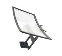 AUTSUPPL Support De Téléphone Portable Incurvé Loupe D’écran 12 Pouces, Amplificateur D’écran Mobile Portable en Matériau Sûr, Pliable, pour Usage sans Mains, Compatible avec Smartphones Variés, Noir