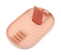 AUTSUPPL Support Pliable pour Couvercle et Repose-cuillère Multifonction Antidérapant Rangement Pratique pour Ustensiles de Cuisine et Plan de Travail Organisé Accessoire de Comptoir Rose