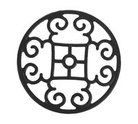 AUTSUPPL Support Wok Fonte Rond pour Cuisinière à Gaz Anneau Stable Anti-rayures Répartiteur de Chaleur Uniforme Accessoire Multifonction pour Poêles et Casseroles