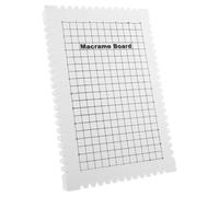 AUTSUPPL Tableau de Projet de Nouage en Écume Blanc, Planche Macramé Solide et Confortable pour Tissage et Autres Travaux Manuels