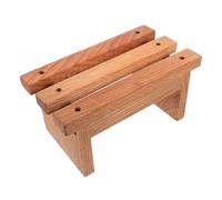 AUTSUPPL Tabouret Bois Massif Mini Marchepied Antidérapant en Chêne Rouge sans Vernis, Tabouret pour Tout-Petit Polyvalent Intérieur et Support Plante, Maison et Bureau, 1 Pièce