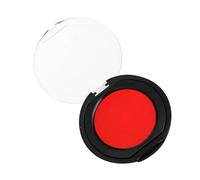 AUTSUPPL Tampon Encreur Rond Mini Portable Rouge PVC pour Documents Usage Quotidien Compatible avec Tampons Financiers et Comptables Coussin Encreur et Compact