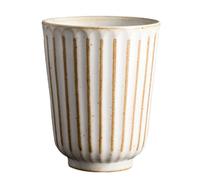 AUTSUPPL Tasse à Thé en Céramique Beige 150ml, Design Rétro Simpliste, Compacte et Facile à Ranger, Tea Party ou Présent de Fête