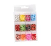 AUTSUPPL Tranches de Fruits pour Nail Art 12 Boîtes Pâte Polymère Colorée Accessoires DIY Décorations pour Ongles et Téléphones Portables Usage Salon et Maison Présent Femmes Filles