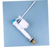 AUTSUPPL Valve Entrée Eau Cuivre avec Bouton-poussoir Réglable pour Toilette Vanne de Remplissage Silencieuse et Ajustable Accessoire de Chasse Eau pour Wc Salle de Bain